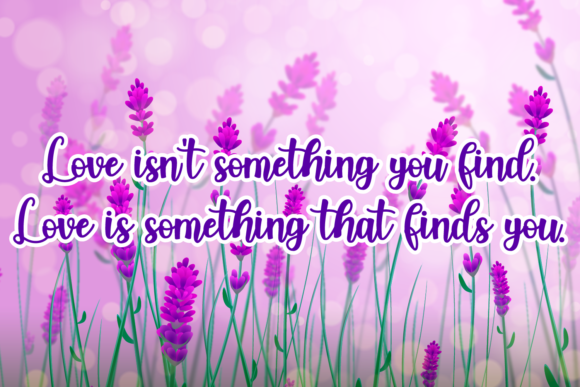Jasmine Lovely Font PNG with transparent background - Preview 2