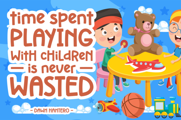 Kid Play Ground Font PNG with transparent background - Preview 1