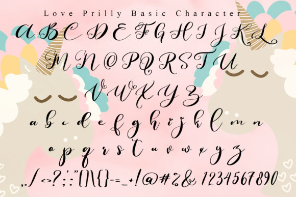 Love Prilly Font PNG with transparent background - Preview 6