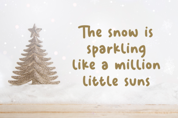 Magical Snow Font PNG with transparent background - Preview 1