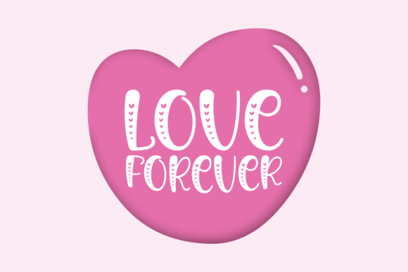 Renisha in Love Font PNG with transparent background - Preview 4