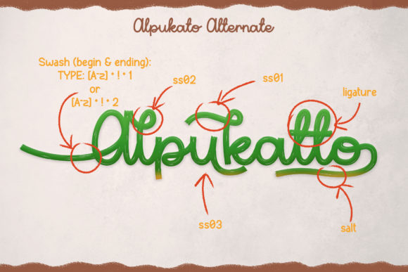 Alpukato Font - Preview 4