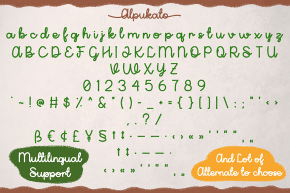 Alpukato Font - Preview 6