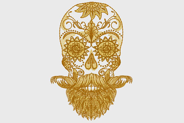 Bearded Sugar Skull