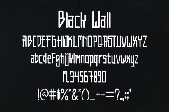 Black Wall Font - Preview 4