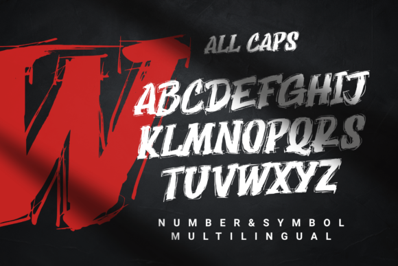 Dark Mage Font PNG with transparent background - Preview 1