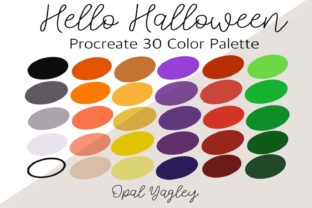 Hello Halloween Procreate Color Palette Graphic by opal.yagley ...