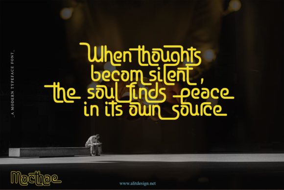 Mocthae Font PNG with transparent background - Preview 4