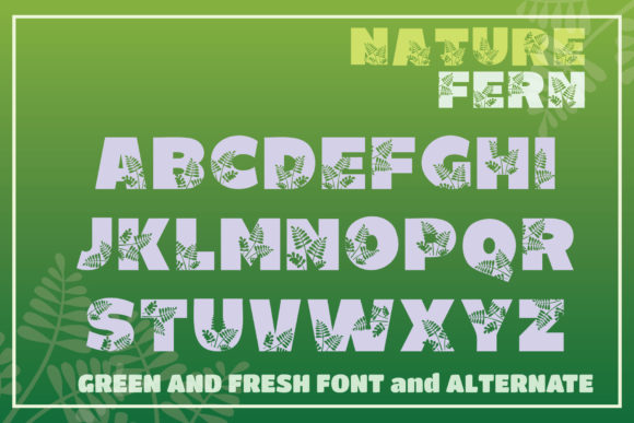 Nature Fern Font font preview - 2