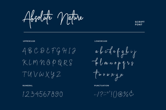 Absolute Nature Font - Preview 1
