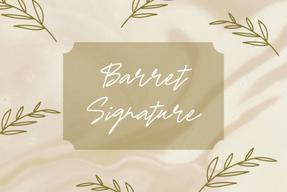 Barret Signature Font - Preview 4
