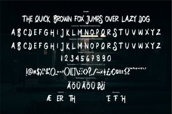 Black Flores Font - Preview 5