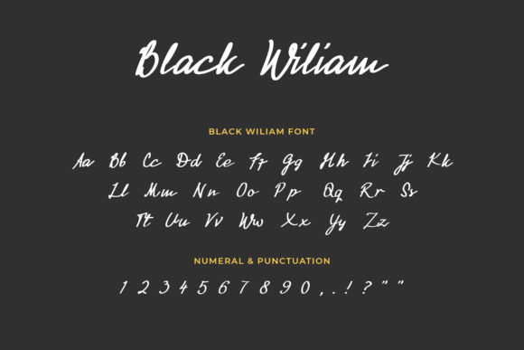 Black Wiliam Font - Preview 1