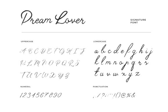 Dream Lover Font - Preview 4