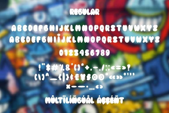 Fillings Urban Font PNG with transparent background - Preview 3