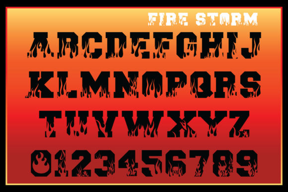 Firestorm Font - Preview 2