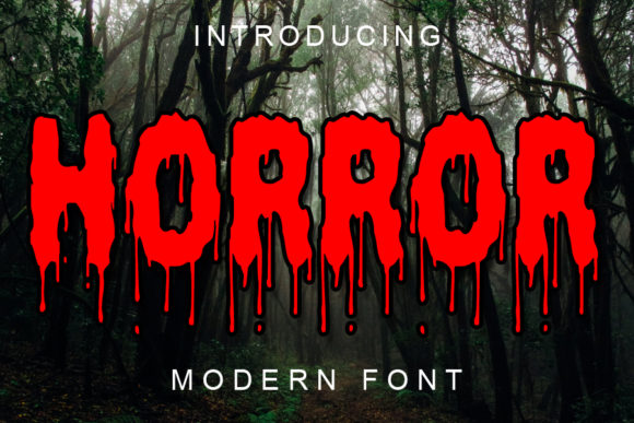 Horror Font by ABBAsalam · Creative Fabrica font preview
