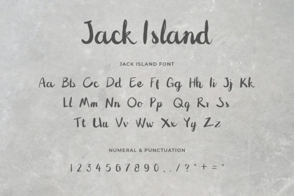 Jack Island Font PNG with transparent background - Preview 2