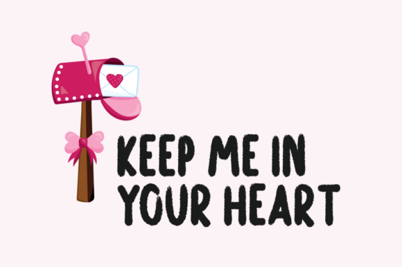 Keep Me Font PNG with transparent background - Preview 1