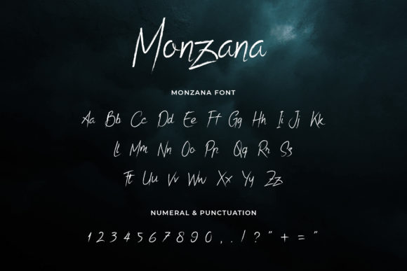 Monzana Font PNG with transparent background - Preview 2