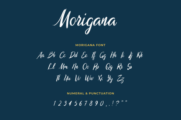 Morigana Font font preview - 2