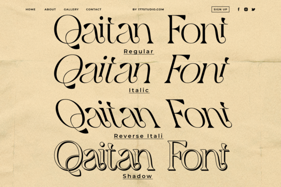 Qaitan Font PNG with transparent background - Preview 5