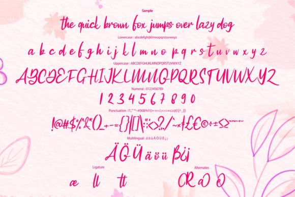 Rafelia Font PNG with transparent background - Preview 5