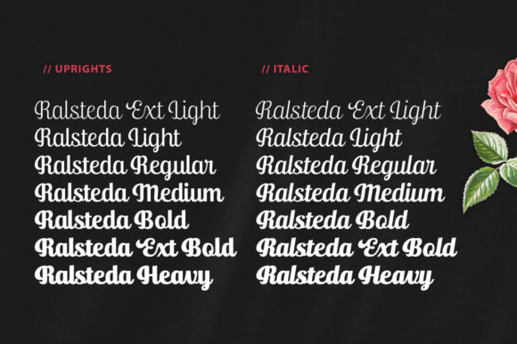 Ralsteda Font PNG with transparent background - Preview 1