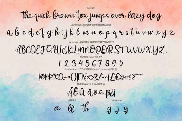 Risheil Font PNG with transparent background - Preview 5