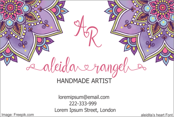 Aleidita's Heart Font - Preview 3