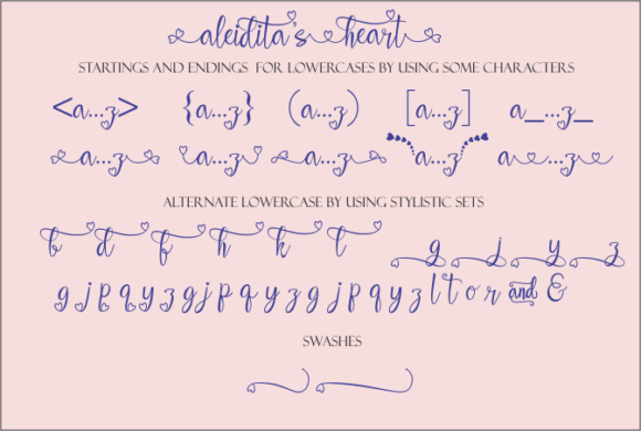 Aleidita's Heart Font - Preview 5