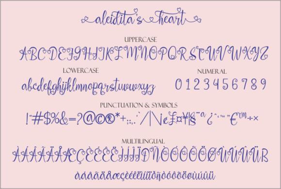 Aleidita's Heart Font - Preview 6