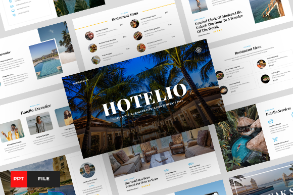 Hotelio - Hotel & Restaurant Powerpoint