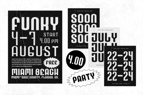 Hulf Font PNG with transparent background - Preview 1