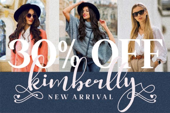 Kimberlly Lovely Font PNG with transparent background - Preview 2