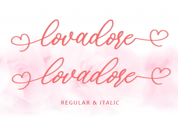 Lovadore Font font preview - 5