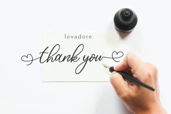 Lovadore Font font preview - 6