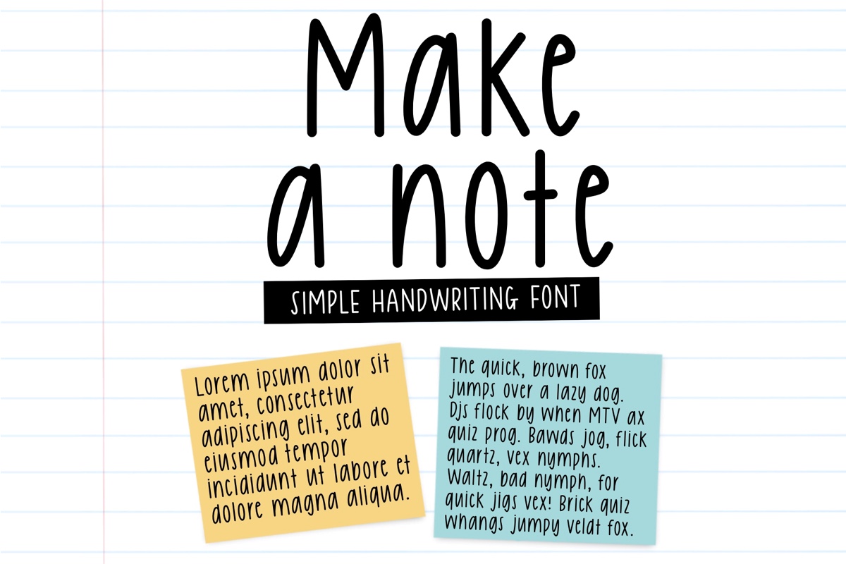 Make a Note preview, placeholder image