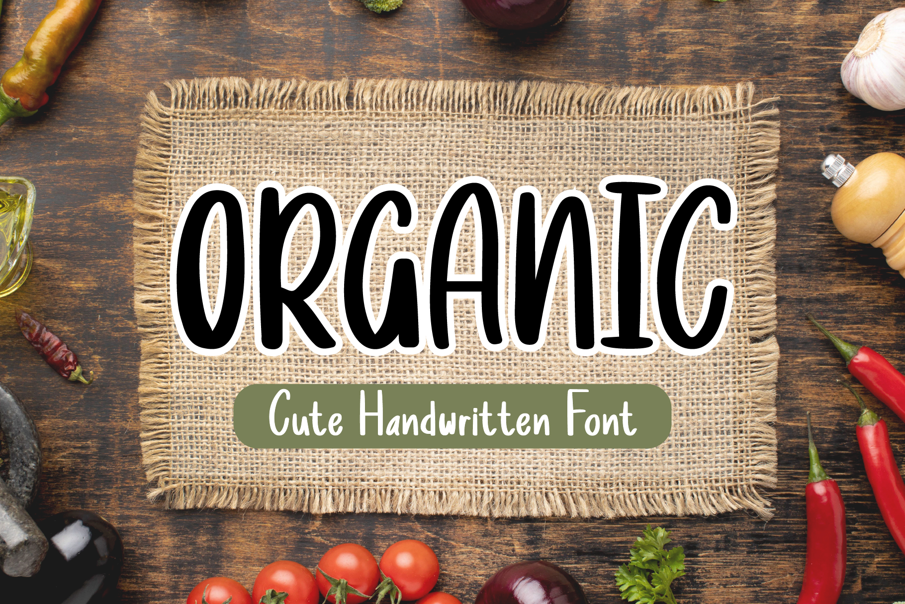 Organic Font by AquariiD · Creative Fabrica font preview