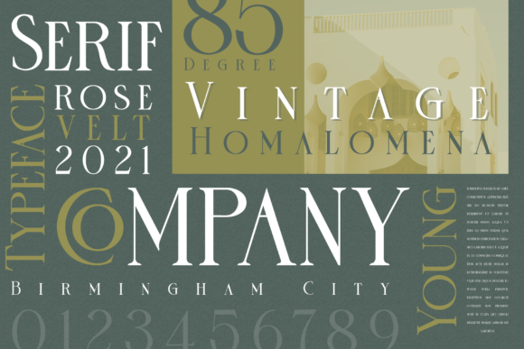 Rose Velt Font PNG with transparent background - Preview 3