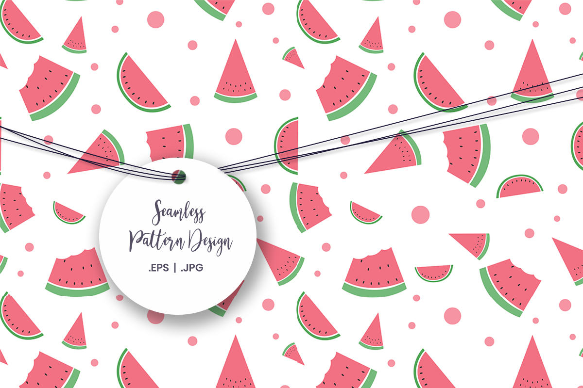 Seamless Watermelon Pattern Graphic Graphic by doridodesign · Creative ...