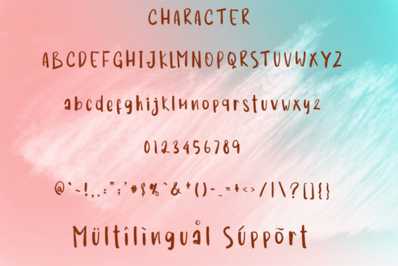 Snack Peanut Font PNG with transparent background - Preview 2