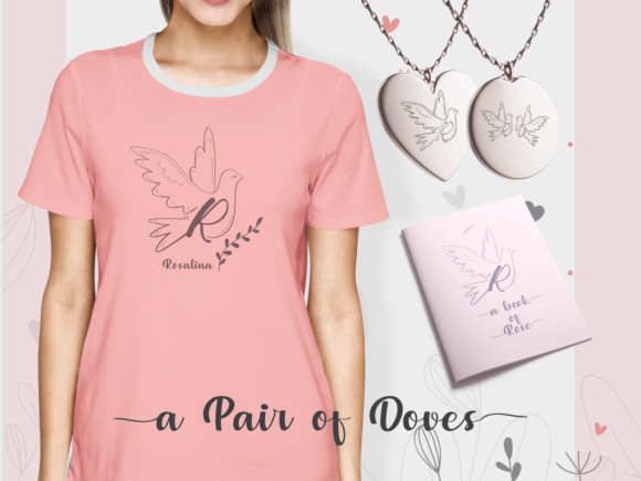 A Pair of Doves Font - Preview 5