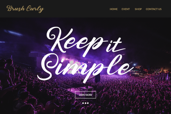 Brush Curly Font - Preview 1