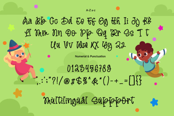 Child Dream Font PNG with transparent background - Preview 3