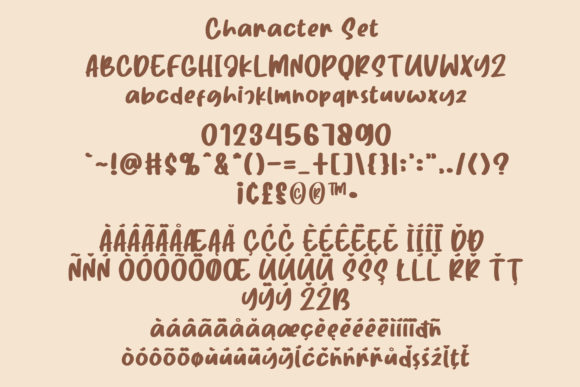Chunky Hazelnut Font - Preview 4