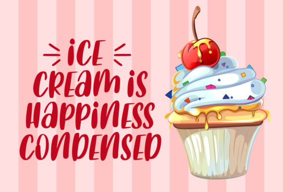 Cute and Cake Font - Preview 1
