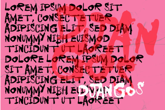 Djangos Font - Preview 1