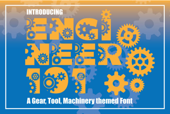 Engineer Display Font By KtwoP