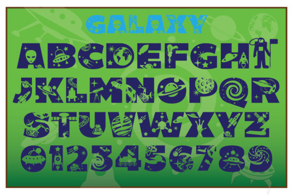 Galaxy Font - Preview 1